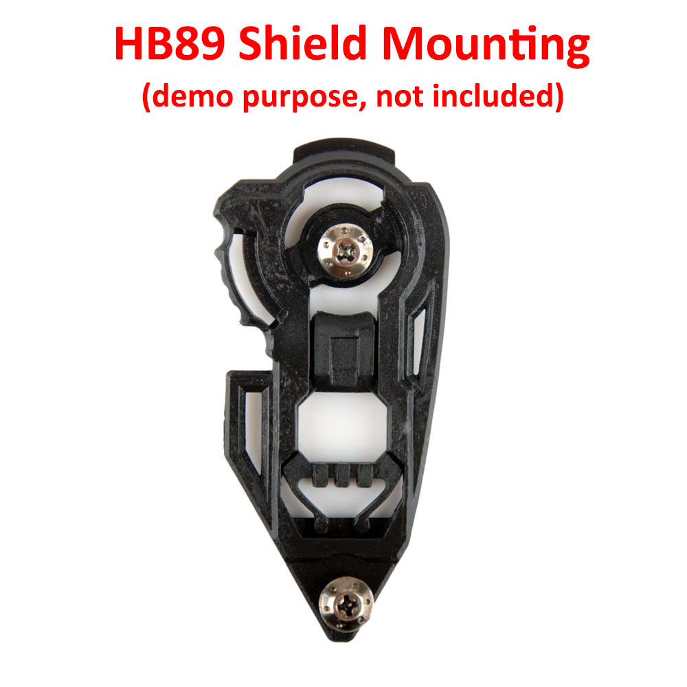 1Storm Motorcycle Modular Flip up Dual Visor Full Face Helmet Shield: HB89 only