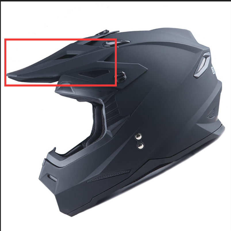 Top Visor For 1Storm Motorcross Helmet Model HF801 MattBlack