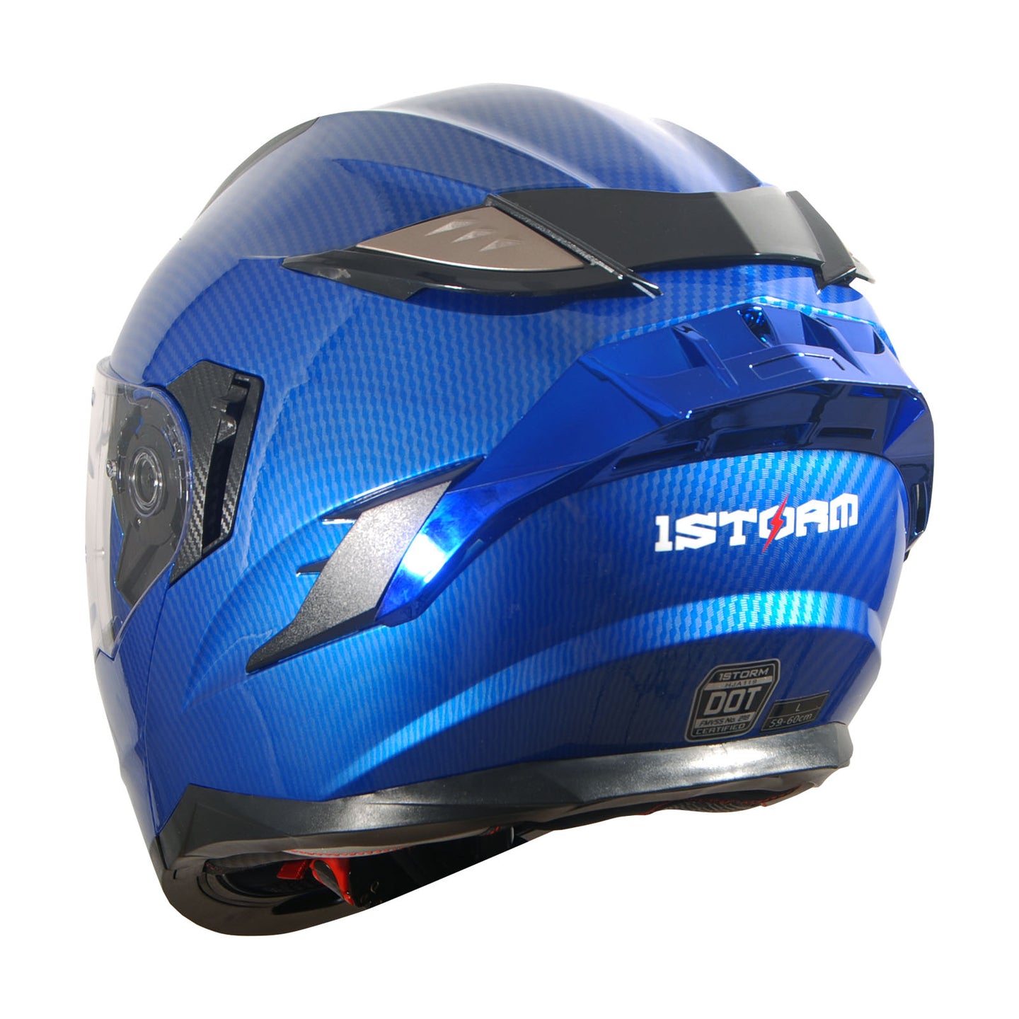 1Storm Motorcycle Modular Full Face Helmet Flip up Dual Visor Anti Fog Pinlock:  JHA119