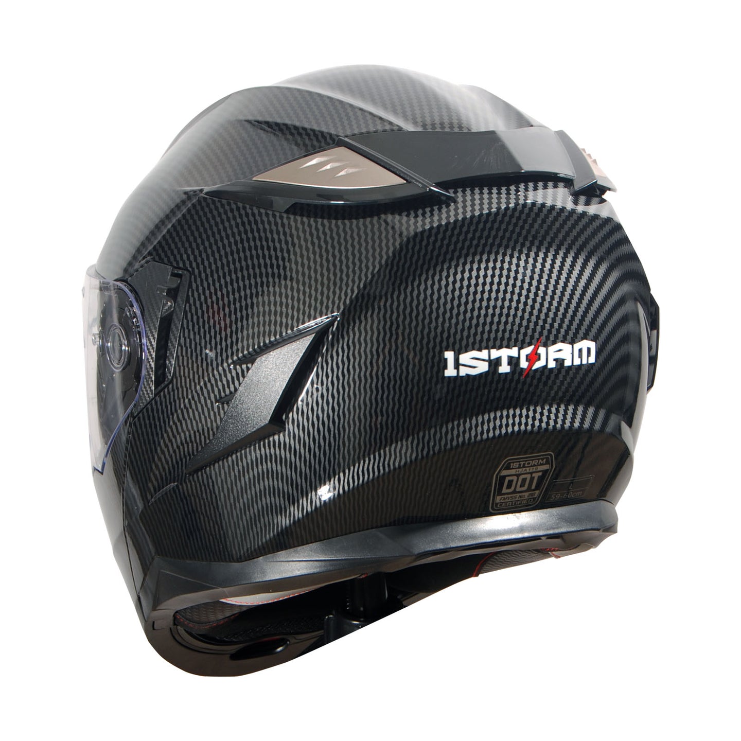 1Storm Motorcycle Modular Full Face Helmet Flip up Dual Visor Anti Fog Pinlock:  JHA119