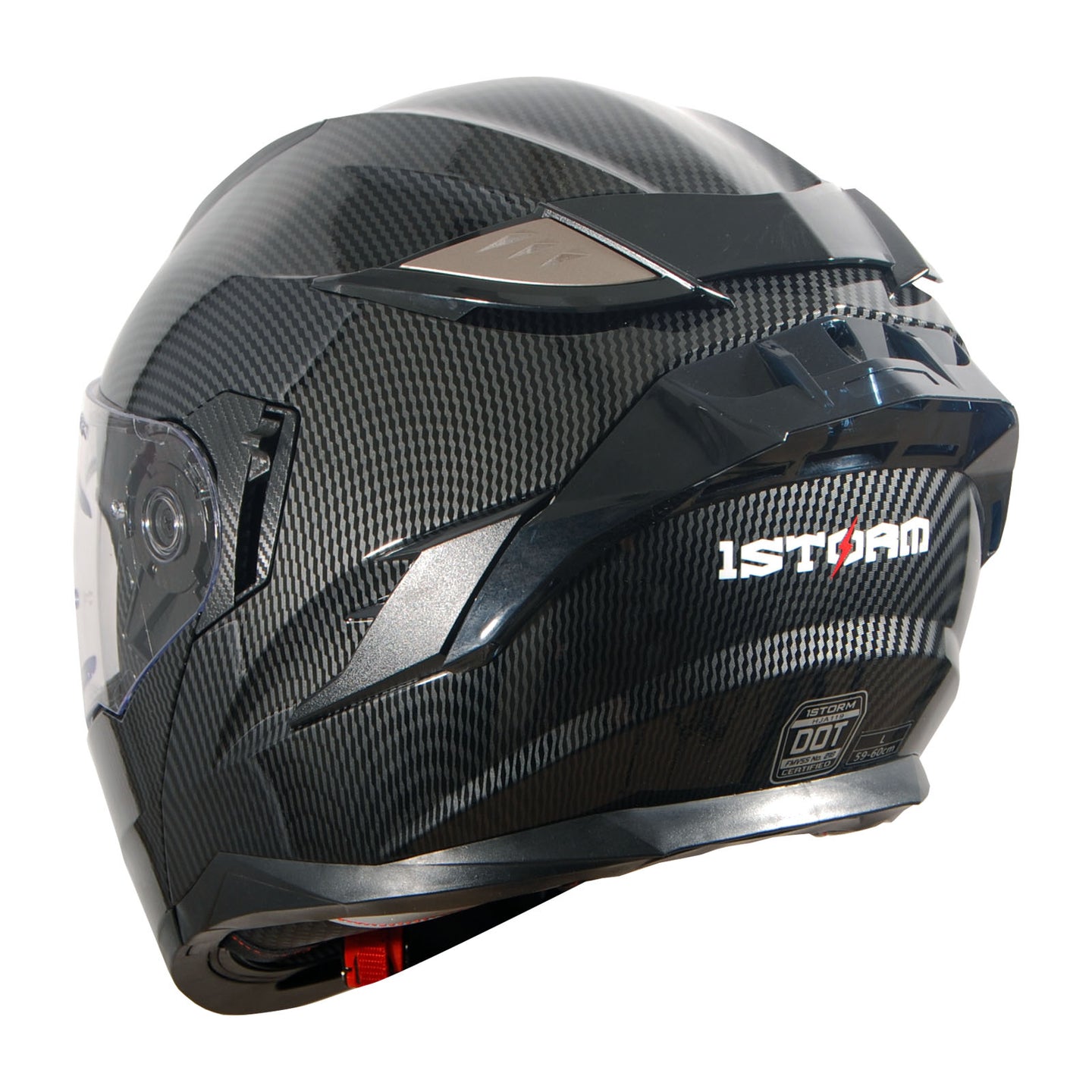 1Storm Motorcycle Modular Full Face Helmet Flip up Dual Visor Anti Fog Pinlock:  JHA119