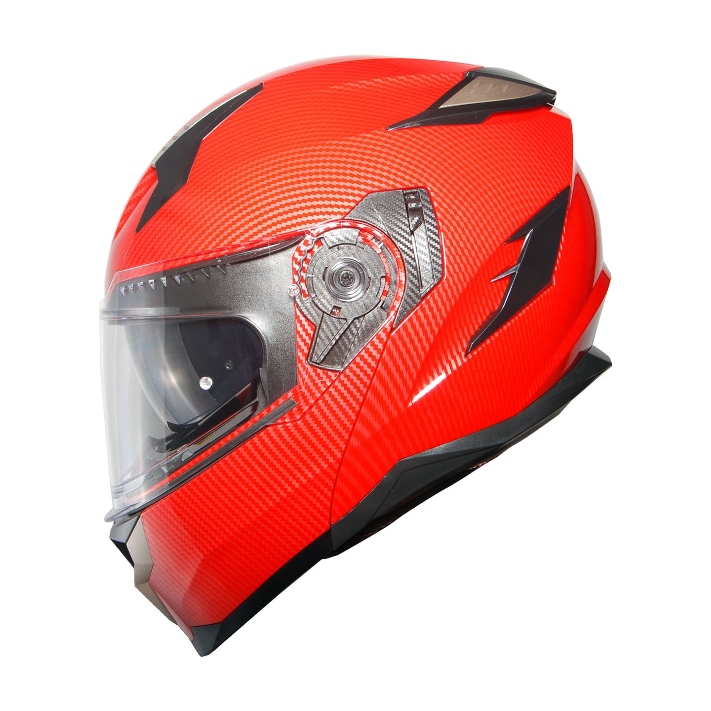 1Storm Motorcycle Modular Full Face Helmet Flip up Dual Visor Anti Fog Pinlock:  JHA119