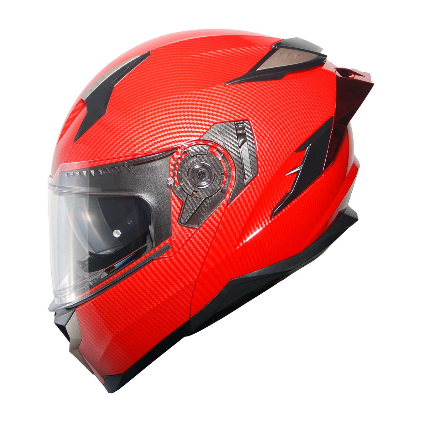 1Storm Motorcycle Modular Full Face Helmet Flip up Dual Visor Anti Fog Pinlock:  JHA119