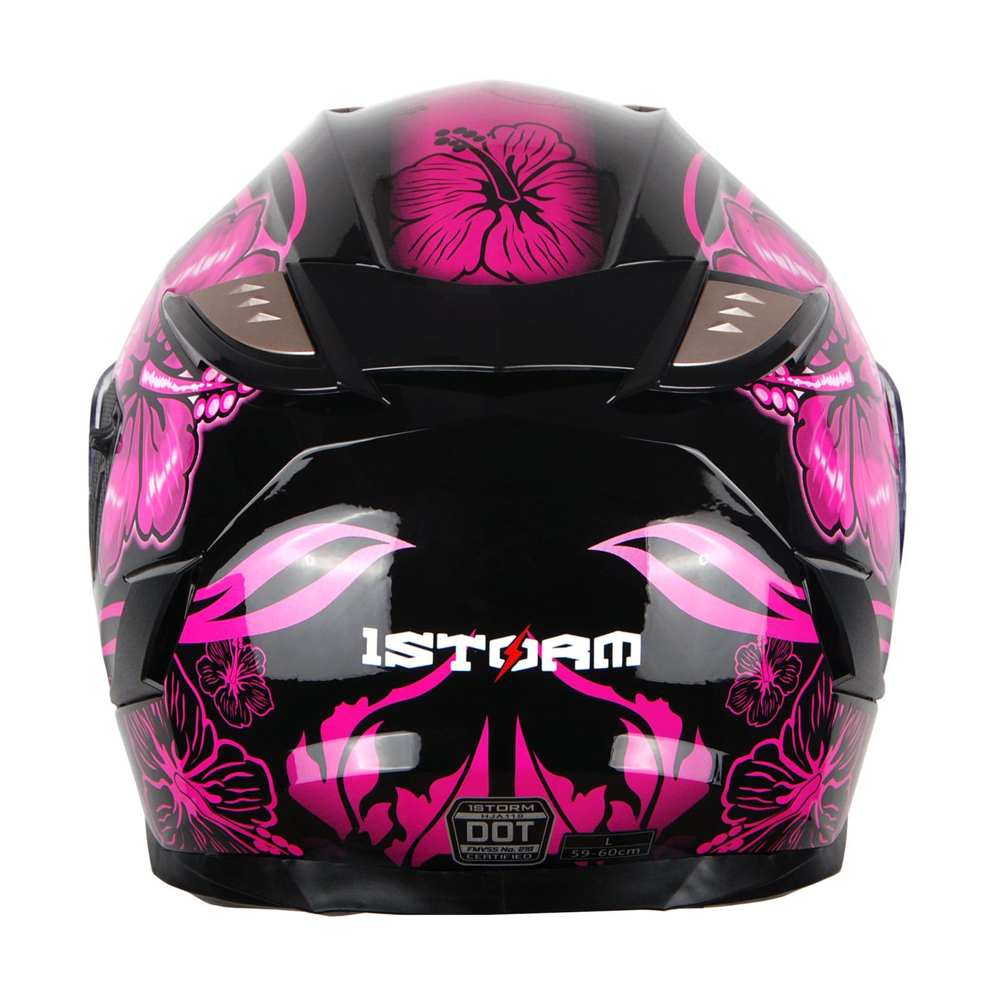 1Storm Motorcycle Modular Full Face Helmet Flip up Dual Visor Anti Fog Pinlock:  JHA119