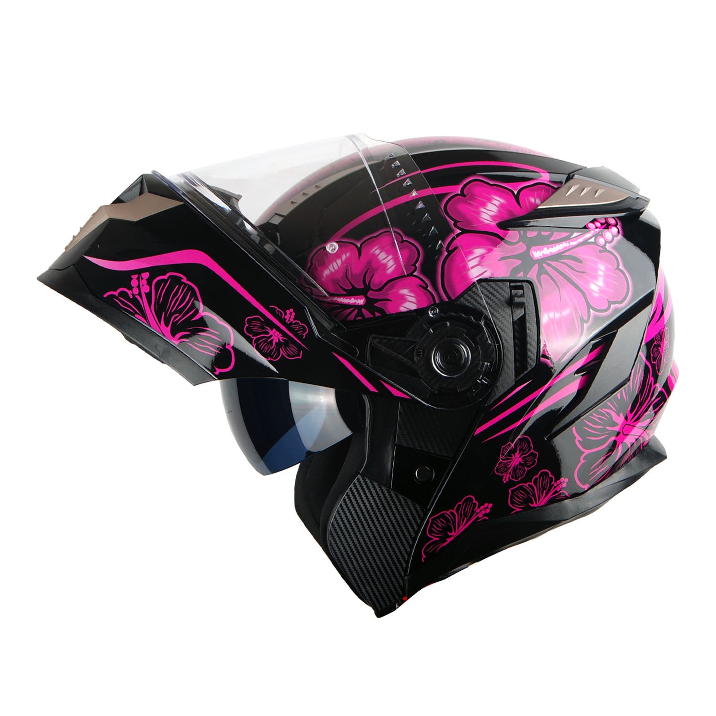 1Storm Motorcycle Modular Full Face Helmet Flip up Dual Visor Anti Fog Pinlock:  JHA119