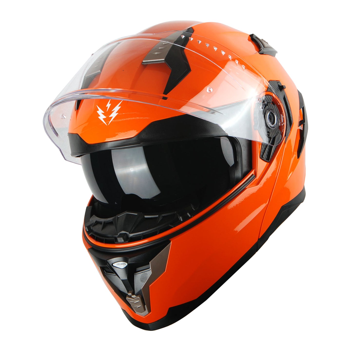 1Storm Motorcycle Modular Full Face Helmet Flip up Dual Visor Anti Fog Pinlock:  JHA119