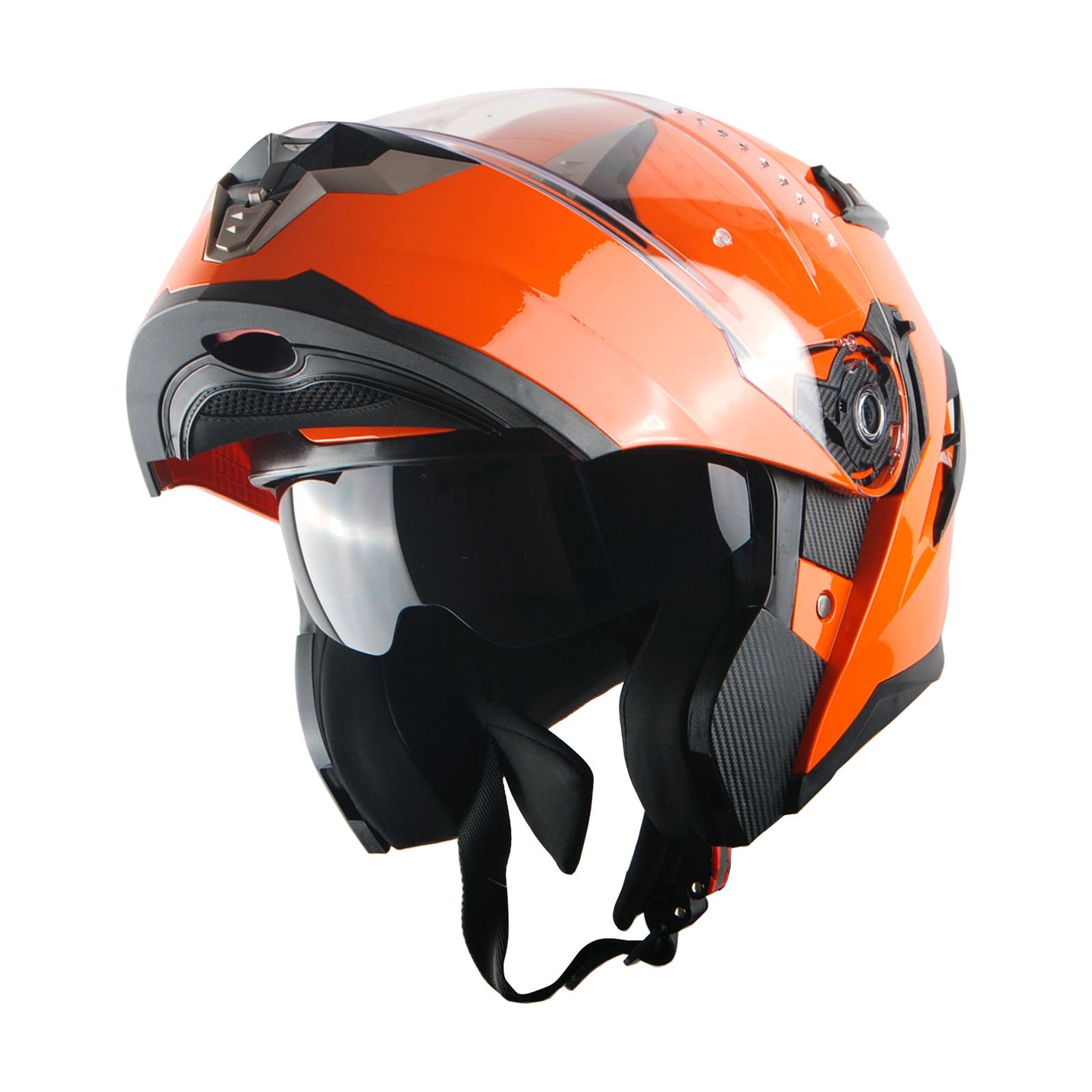 1Storm Motorcycle Modular Full Face Helmet Flip up Dual Visor Anti Fog Pinlock:  JHA119