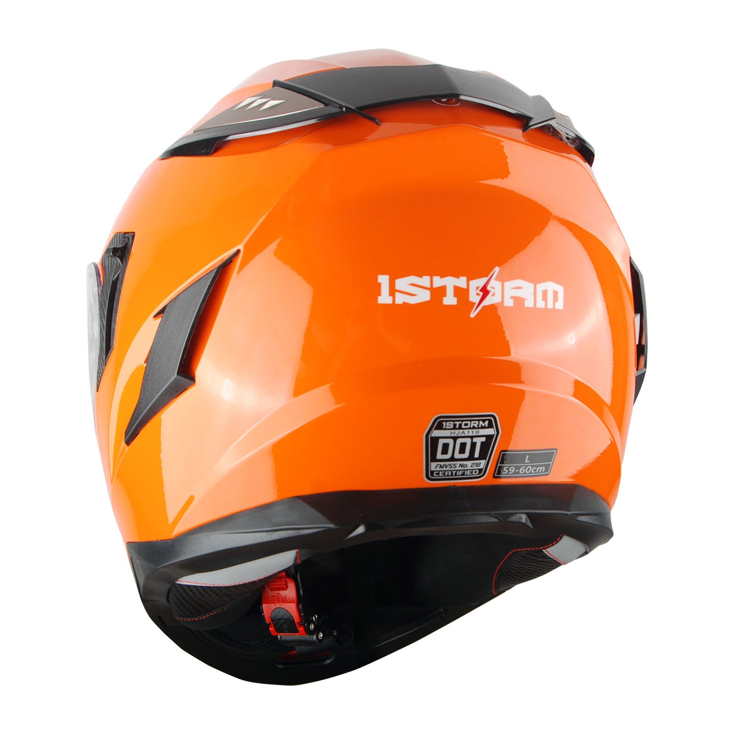 1Storm Motorcycle Modular Full Face Helmet Flip up Dual Visor Anti Fog Pinlock:  JHA119