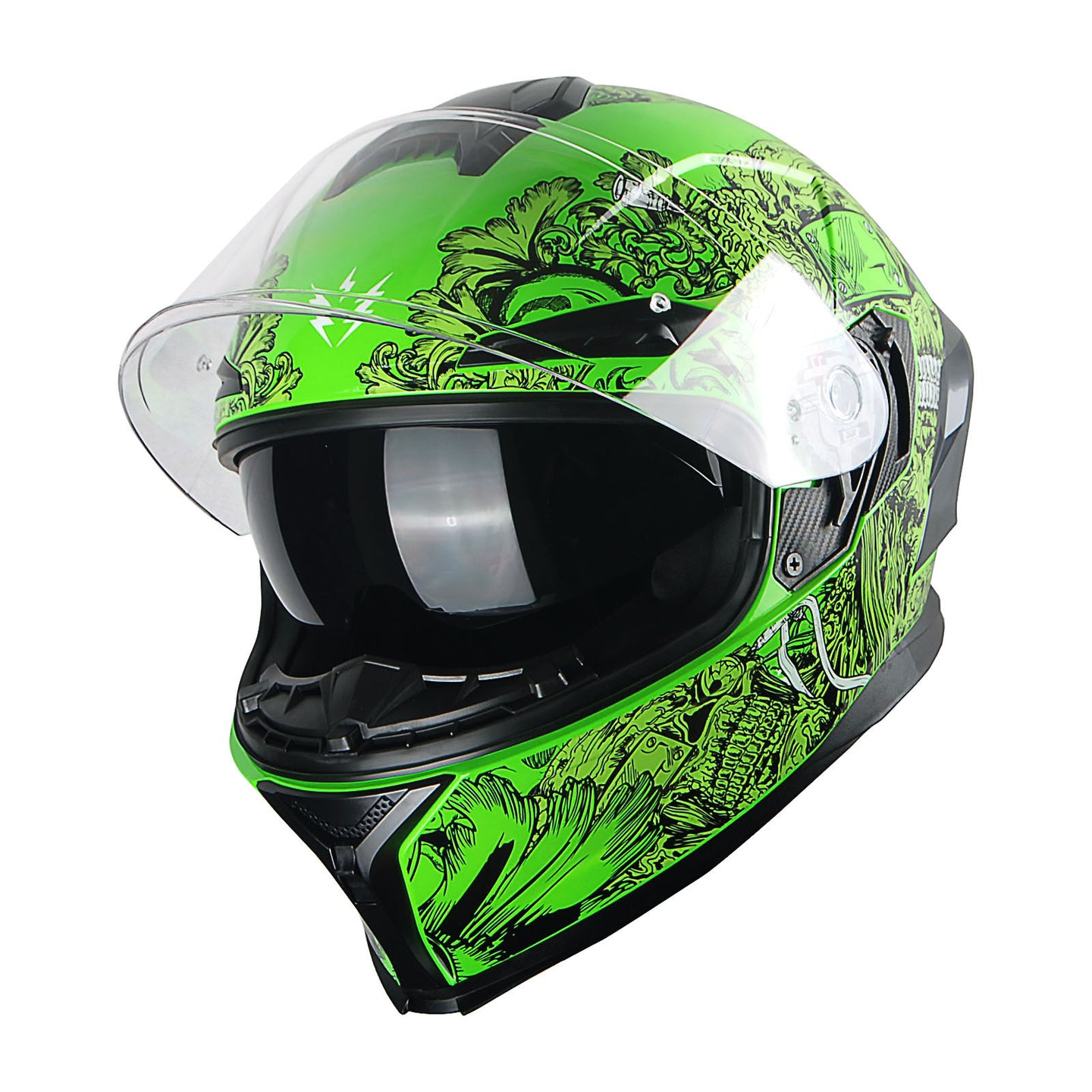 1Storm Motorcycle Full Face Helmet Dual Visor: HJAH15