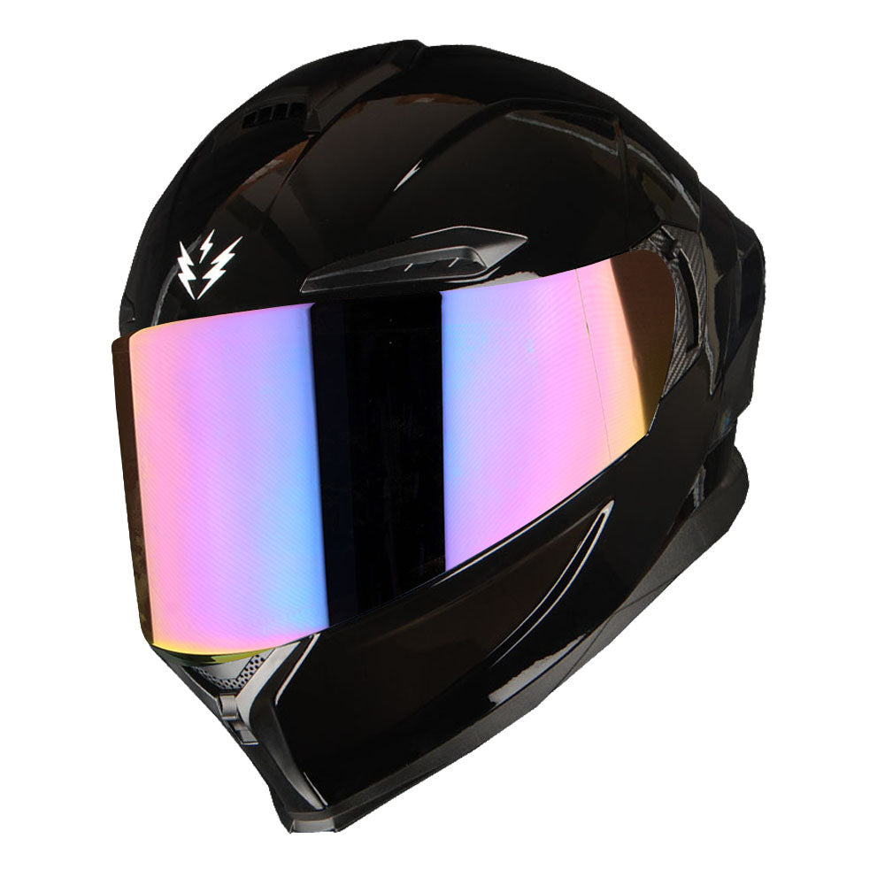 1Storm Motorcycle Full Face Helmet DOT Adults Street Bike Dual Visor Sun Inner Shield with One Extra Clear Shield: HJAH15