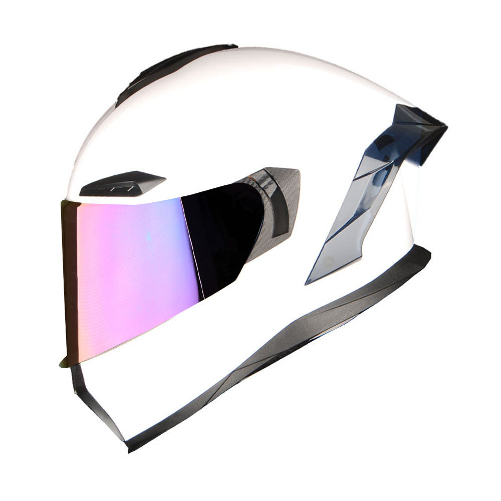 1Storm Motorcycle Full Face Helmet DOT Adults Street Bike Dual Visor Sun Inner Shield with One Extra Clear Shield: HJAH15