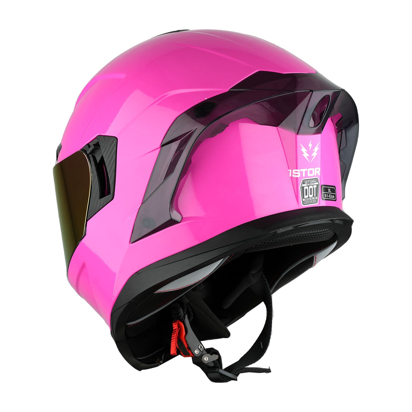 1Storm Motorcycle Full Face Helmet DOT Adults Street Bike Dual Visor Sun Inner Shield with One Extra Clear Shield: HJAH15