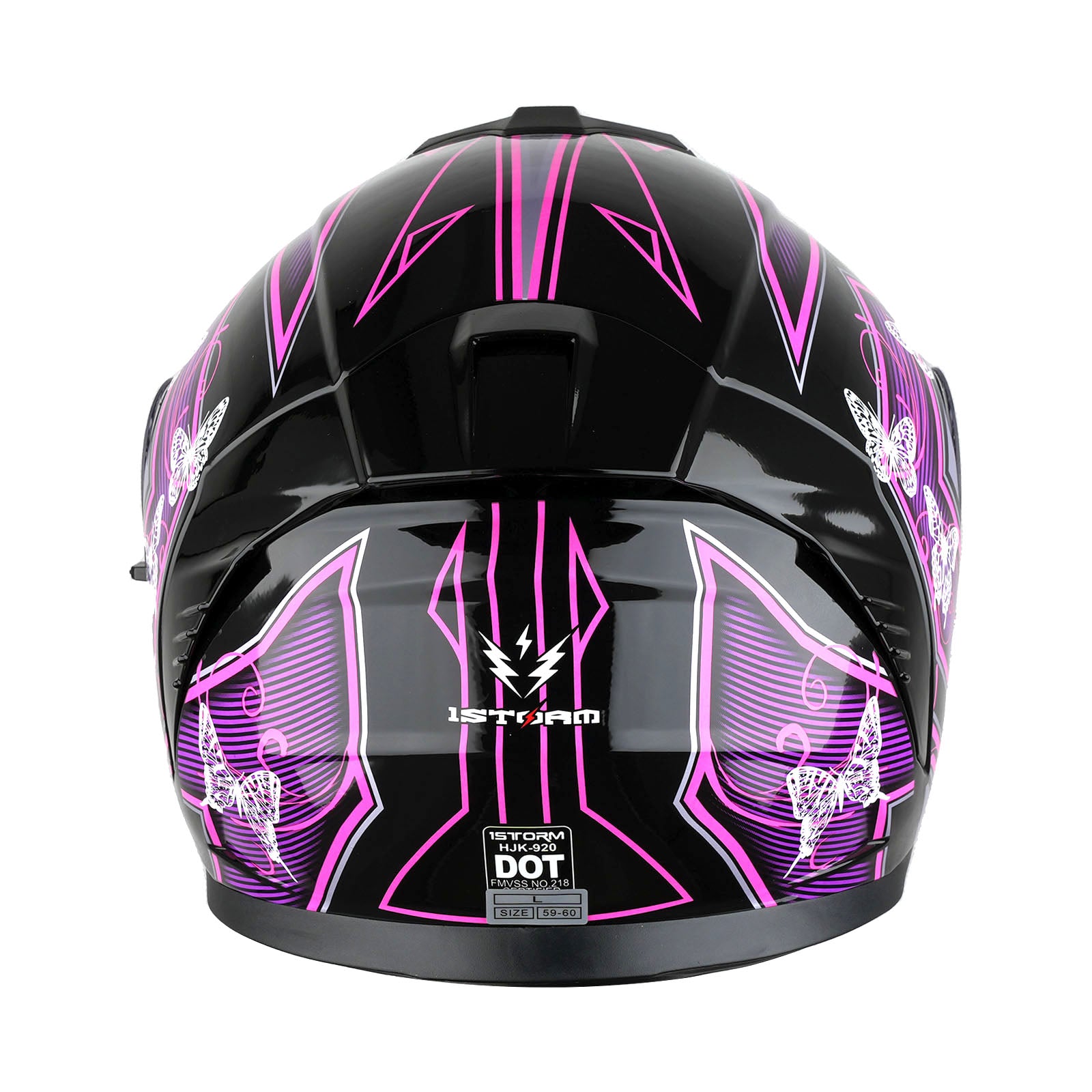 1Storm Motorcycle Street Bike Modular/Flip up Dual Visor Sun Shield Full Face Helmet: HJK920