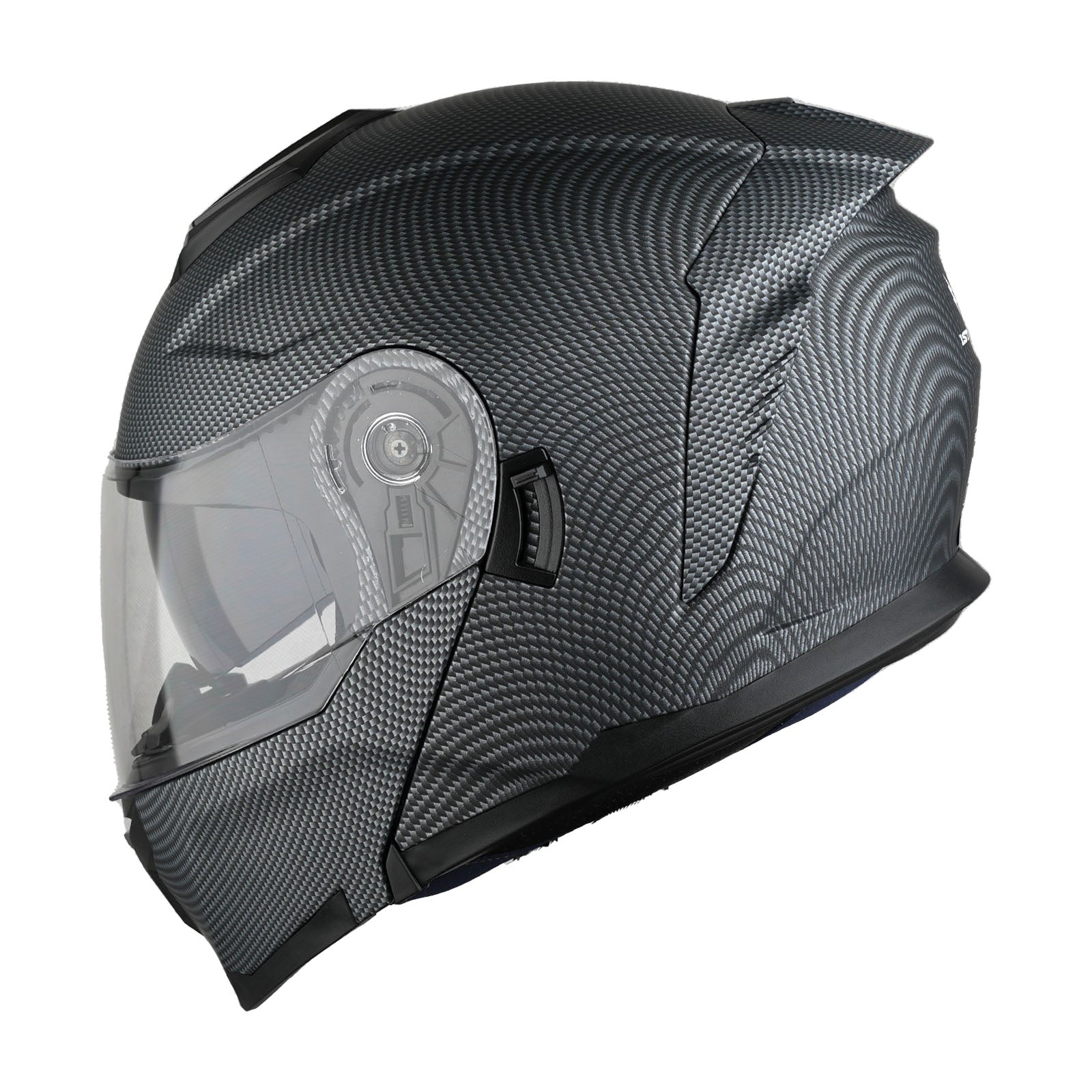 1Storm Motorcycle Street Bike Modular/Flip up Dual Visor Sun Shield Full Face Helmet: HJK920