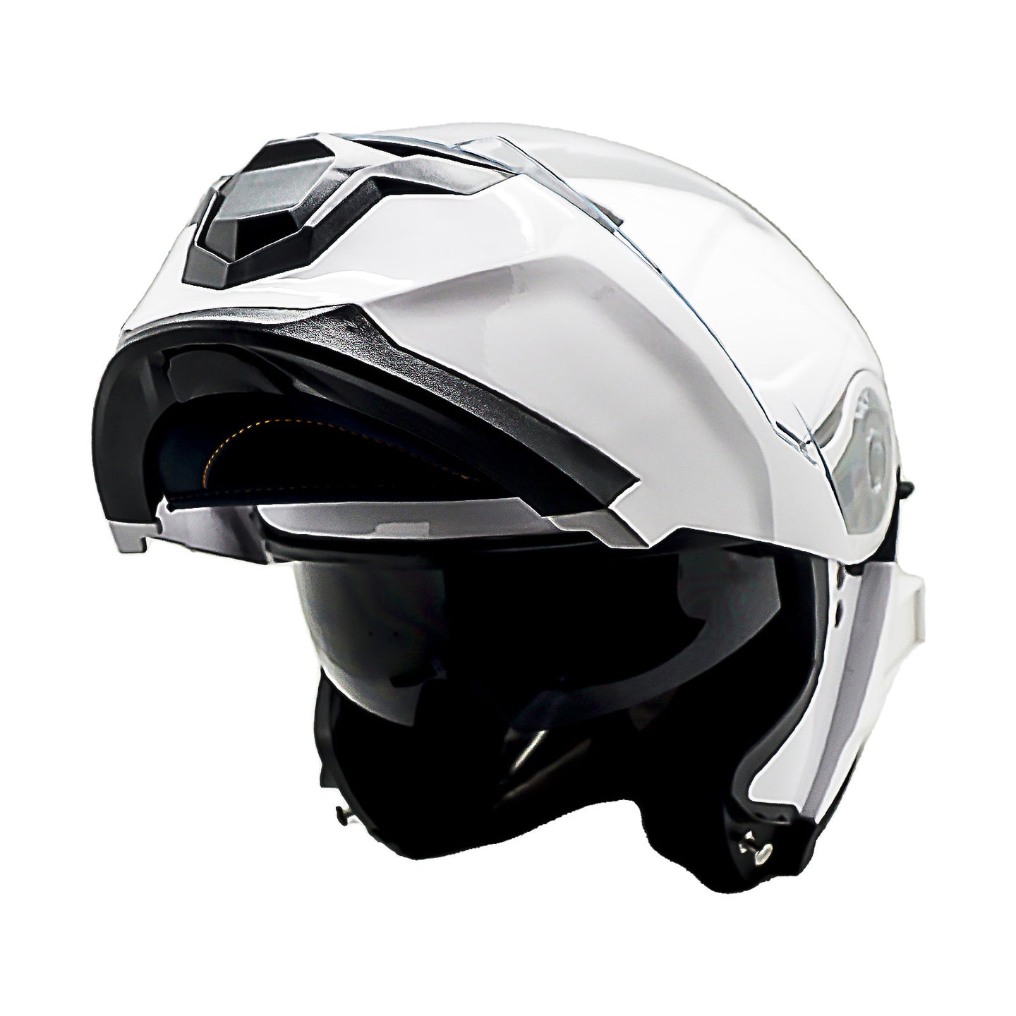 1Storm Motorcycle Street Bike Modular/Flip up Dual Visor Sun Shield Full Face Helmet: HJK920