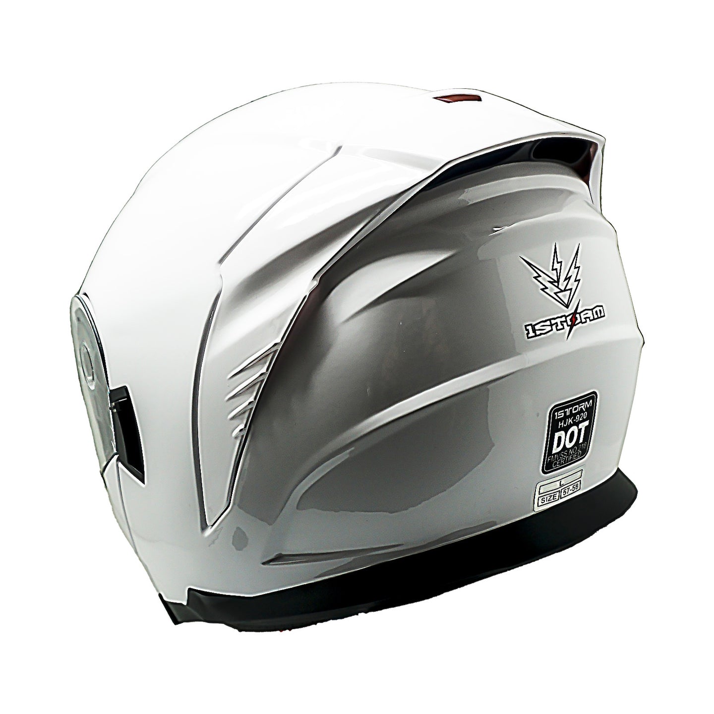 1Storm Motorcycle Street Bike Modular/Flip up Dual Visor Sun Shield Full Face Helmet: HJK920