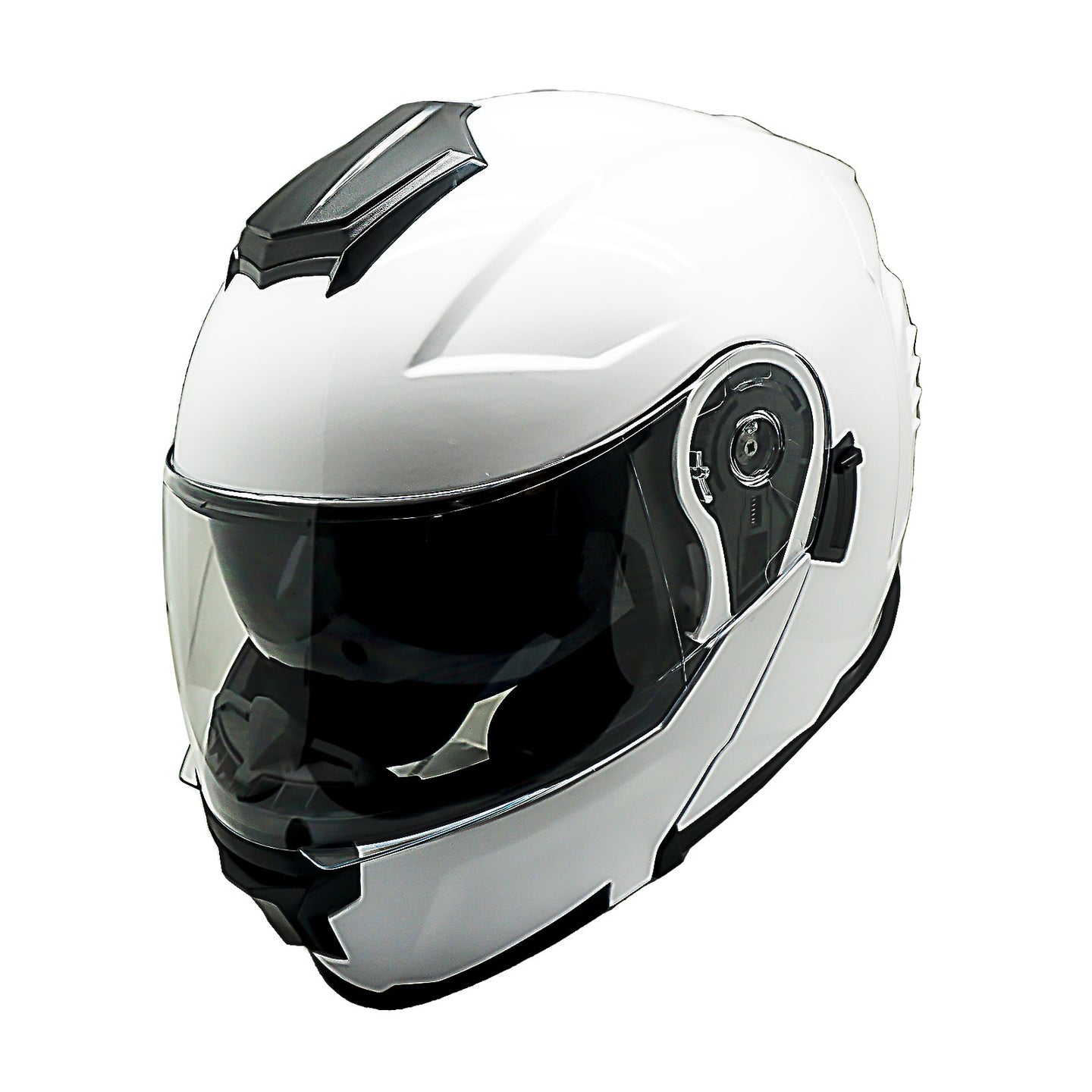 1Storm Motorcycle Street Bike Modular/Flip up Dual Visor Sun Shield Full Face Helmet: HJK920