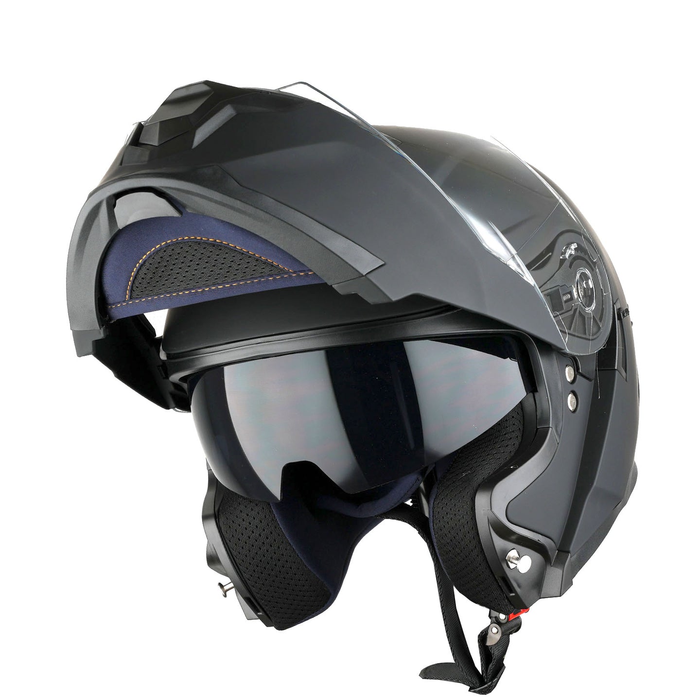 1Storm Motorcycle Street Bike Modular/Flip up Dual Visor Sun Shield Full Face Helmet: HJK920