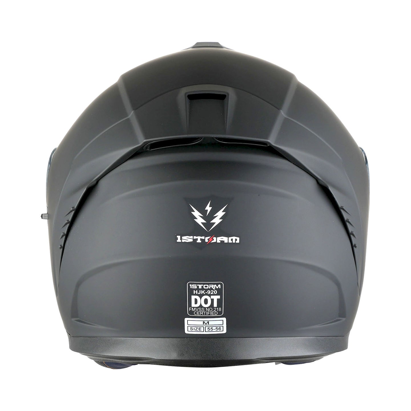 1Storm Motorcycle Street Bike Modular/Flip up Dual Visor Sun Shield Full Face Helmet: HJK920