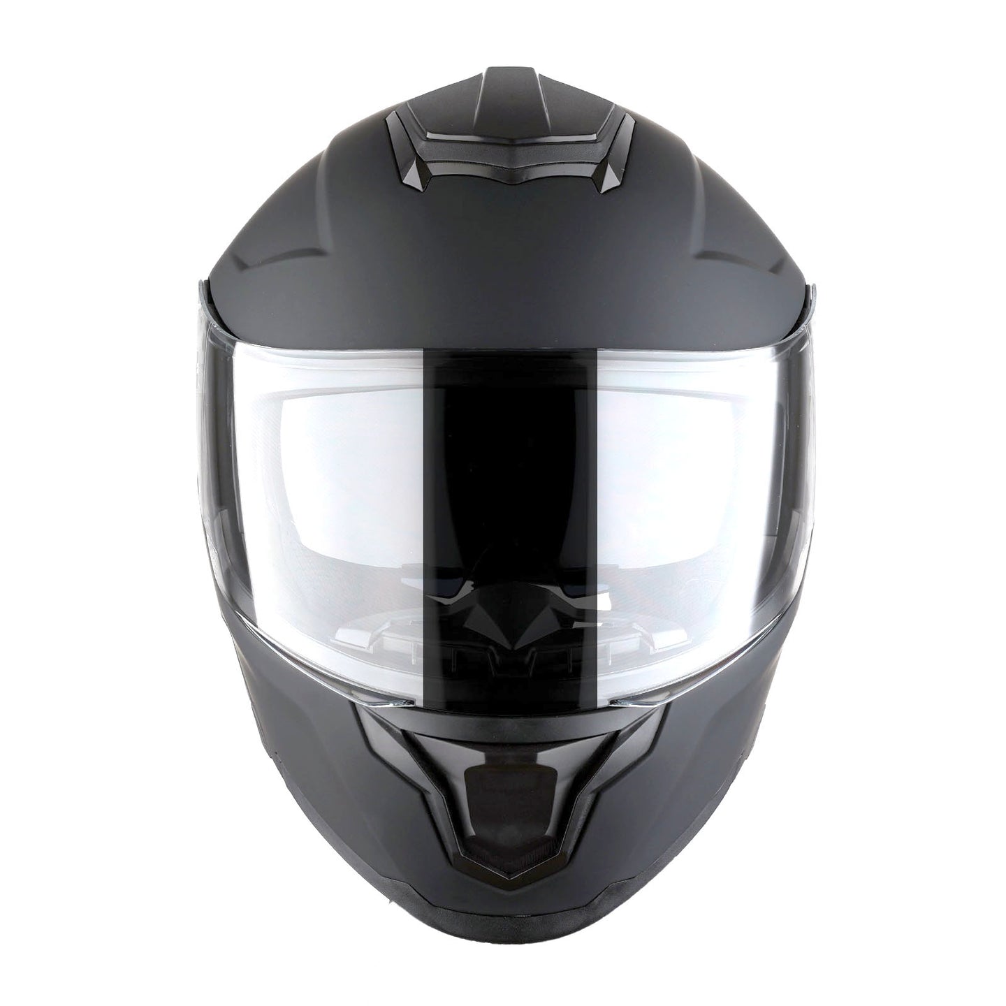 1Storm Motorcycle Street Bike Modular/Flip up Dual Visor Sun Shield Full Face Helmet: HJK920