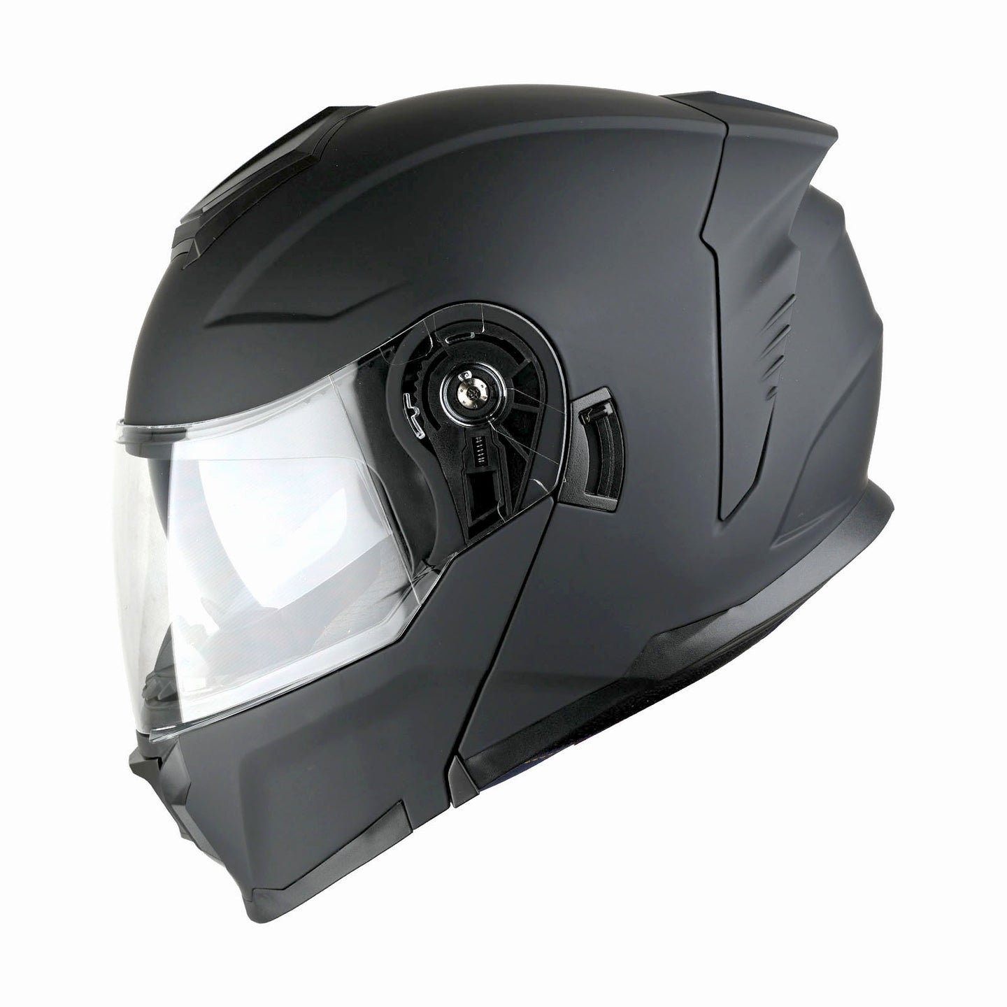 full face flip up motorcycle helmet 1Storm Motorcycle Street Bike Modular/Flip up Dual Visor Sun Shield Full Face Helmet: HJK920 Glossy Black / M(57-58 cm 22.4/22.8 Inch )