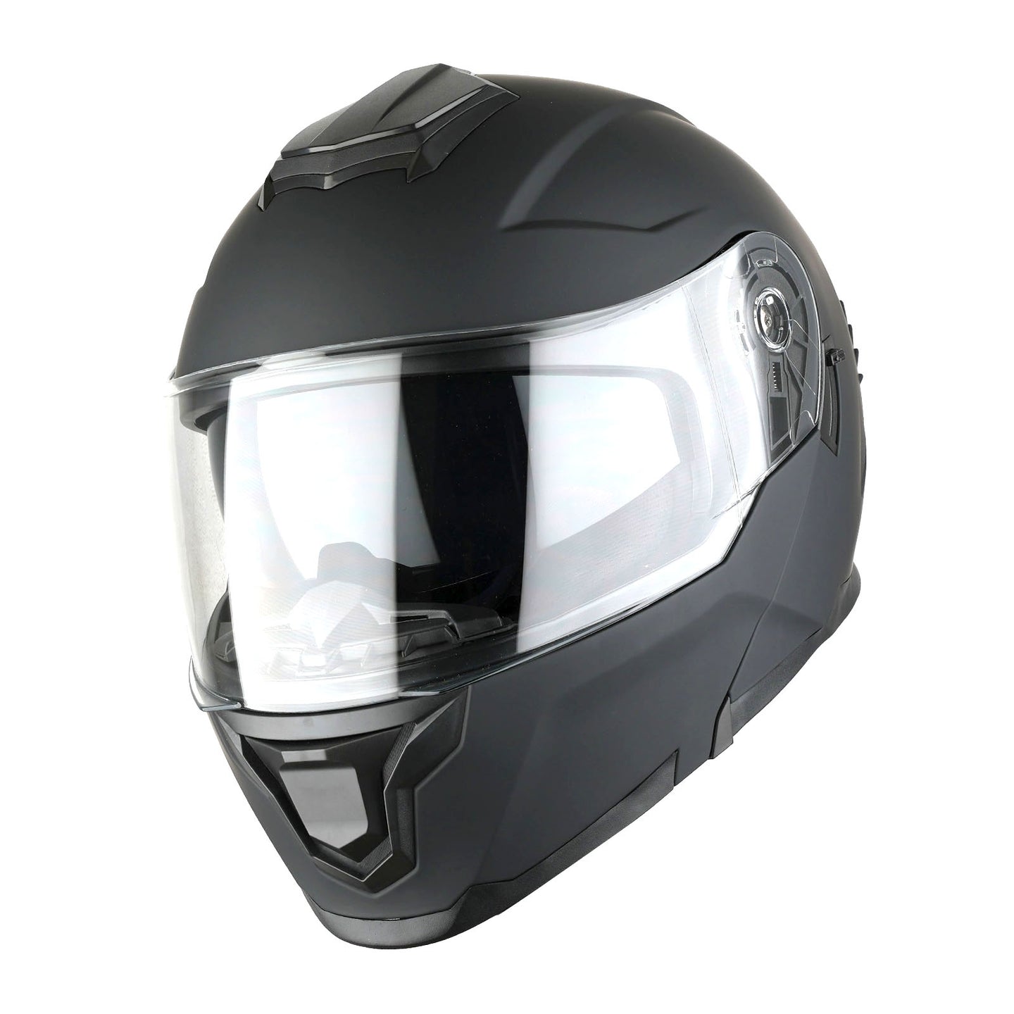 1Storm Motorcycle Street Bike Modular/Flip up Dual Visor Sun Shield Full Face Helmet: HJK920