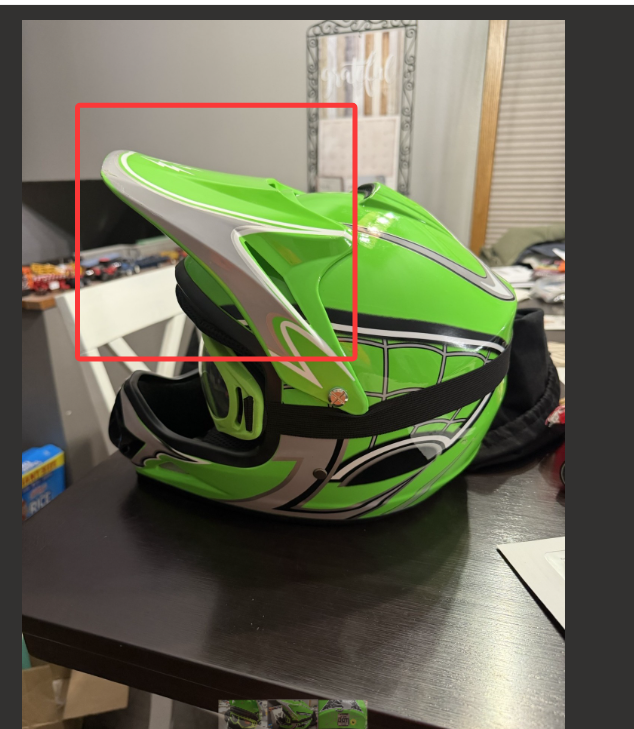 Top Visor for Helmet HJOY-W-Green