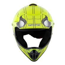 WOW Youth Kids Motocross BMX MX ATV Dirt Helmet HJOY + Goggles + MG Youth Glove Bundle