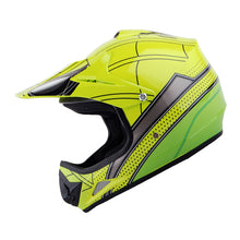 WOW Youth Kids Motocross BMX MX ATV Dirt Helmet HJOY + Goggles + MG Youth Glove Bundle
