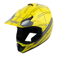 WOW Youth Kids Motocross BMX MX ATV Dirt Helmet HJOY + Goggles + MG Youth Glove Bundle