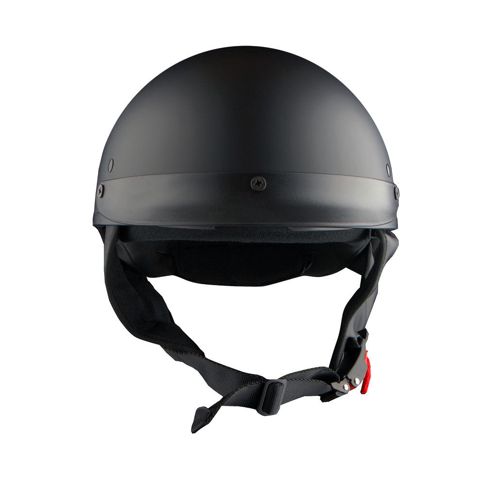 1Storm Motorcycle Half Face Helmet Mopeds Scooter Pilot with retractable Inner Smoked Visor, HKY205V + T008 Black Tinted Goggle Bundle