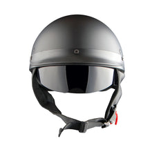 1Storm Motorcycle Half Face Helmet Mopeds Scooter Pilot with retratable Inner Smoked Visor: HKY205V