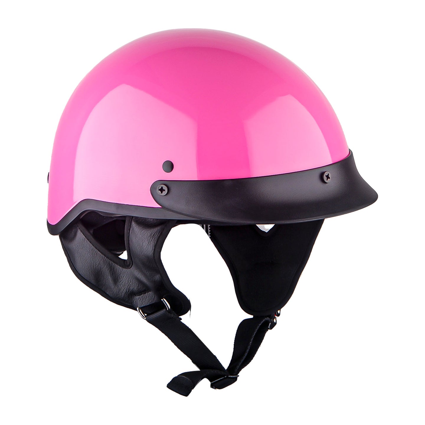 1Storm Motorcycle Half Face Helmet Mopeds Scooter Pilot with retratable Inner Smoked Visor: HKY205V