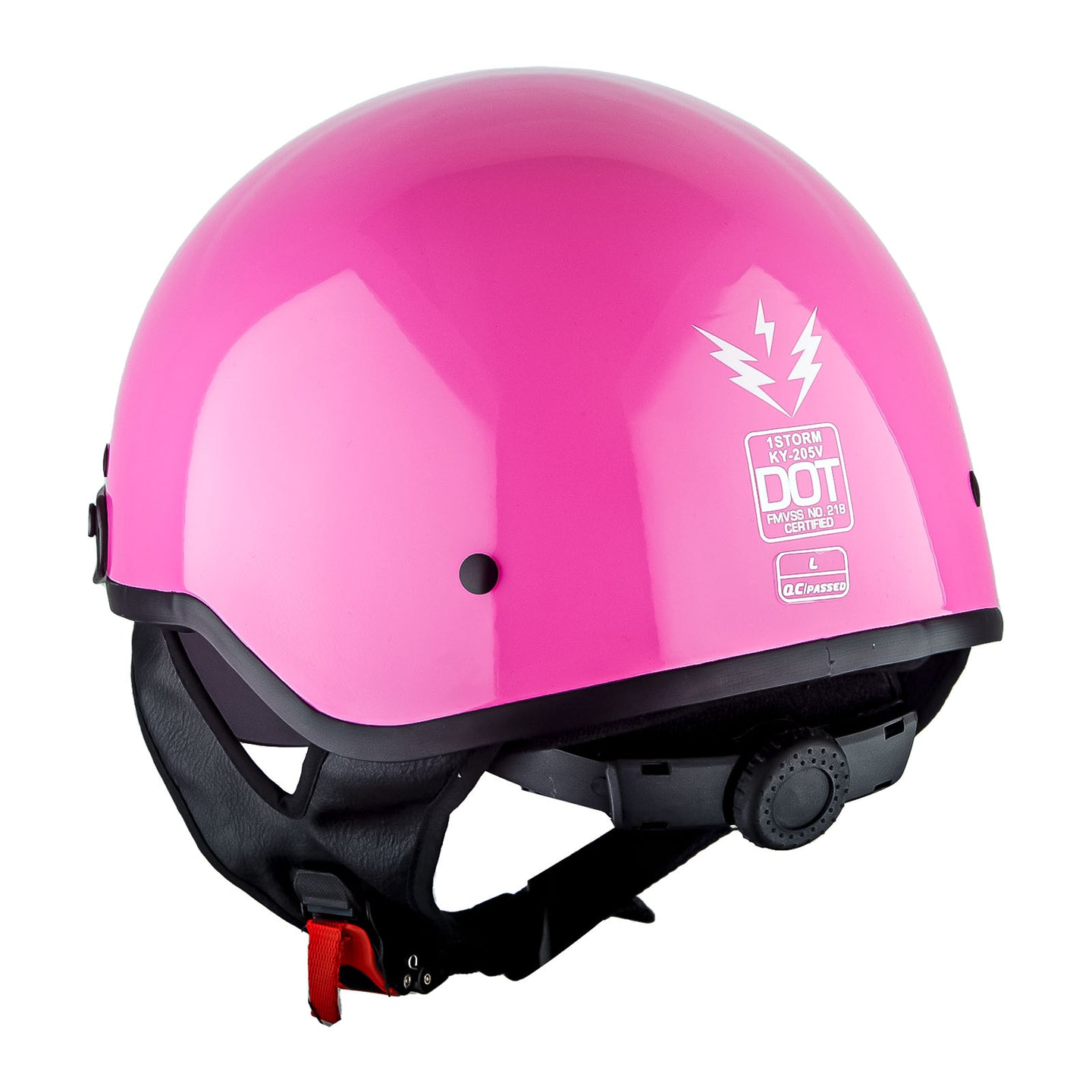 1Storm Motorcycle Half Face Helmet Mopeds Scooter Pilot with retratable Inner Smoked Visor: HKY205V