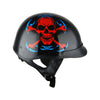 1Storm Motorcycle Half Face Helmet Mopeds Scooter Pilot with retratable Inner Smoked Visor: HKY205V