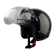 1Storm Motorcycle Open Face Helmet Mopeds Scooter Pilot Half Face Helmet with Detachable Clear Shield: HKY207Clear