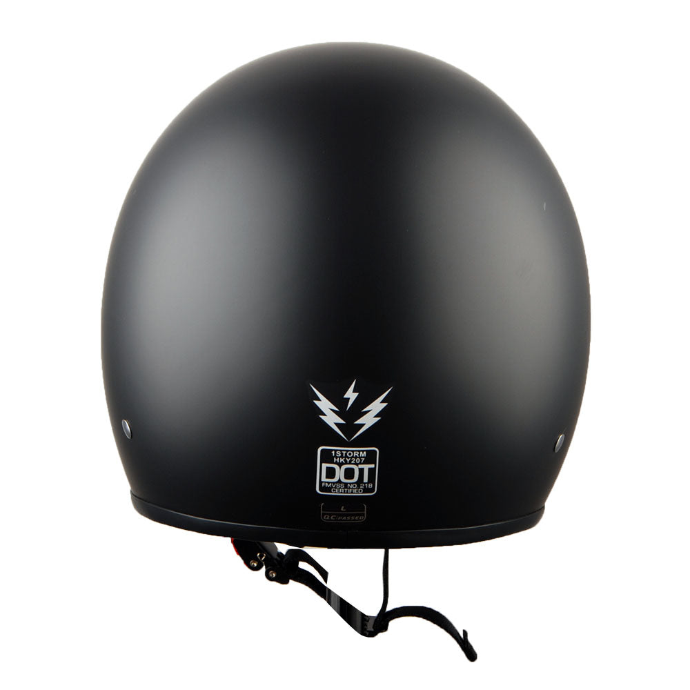 1Storm Motorcycle Open Face Helmet Mopeds Scooter Pilot Half Face Helmet with Peak Visor, HKY207 + Tinted Goggle Bundle