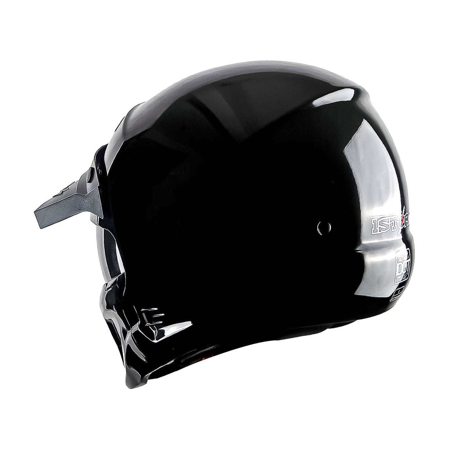1Storm Motorcycle Full Face Helmet Open Face Helmet with Smoked Shield (Detachable Visor & Face Mask): HKY881S-E