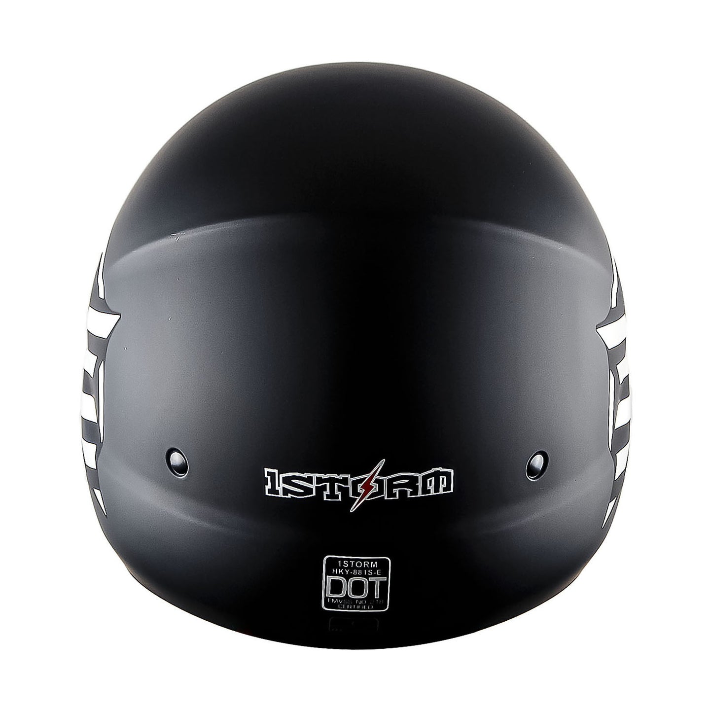 1Storm Motorcycle Full Face Helmet Open Face Helmet with Smoked Shield (Detachable Visor & Face Mask): HKY881S-E