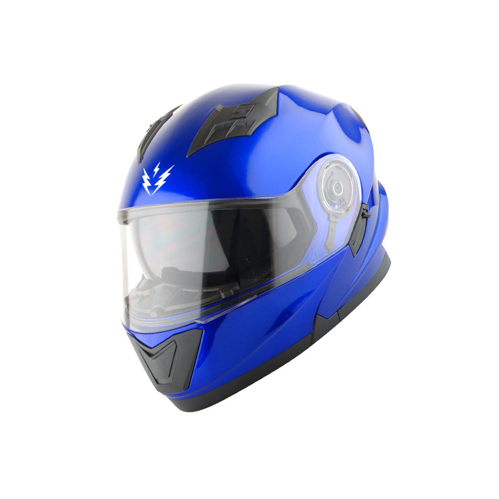 1storm motorcycle modular full face helmet Flip up Dual Visor Helmet: HB89 Glossy Red / L( 57-58 cm 22.4/22.8 Inch ) 1Storm Motorcycle Full Face Helmet