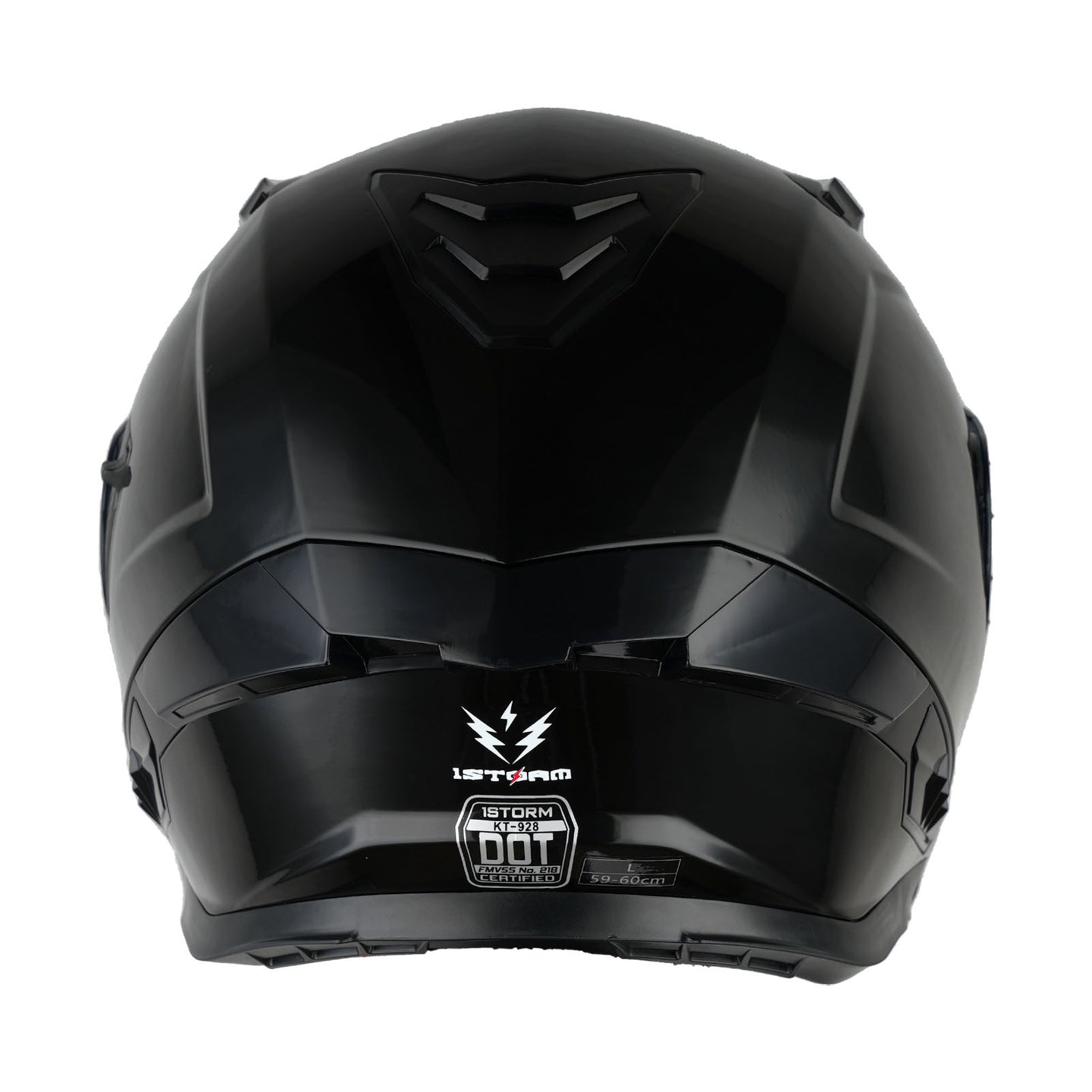 1Storm Motorcycle Modular Flip up Dual Visor Helmet Street Bike Sun Shield Full Face with One Extra Clear Shield: KT928