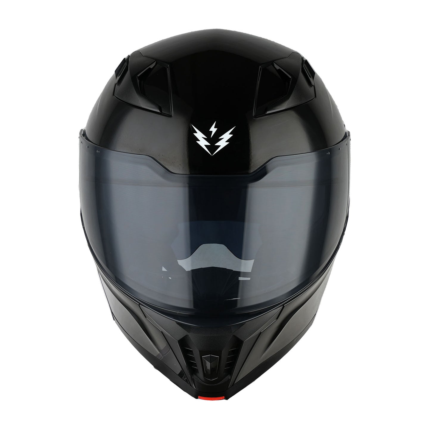 1Storm Motorcycle Modular Flip up Dual Visor Helmet Street Bike Sun Shield Full Face with One Extra Clear Shield: KT928