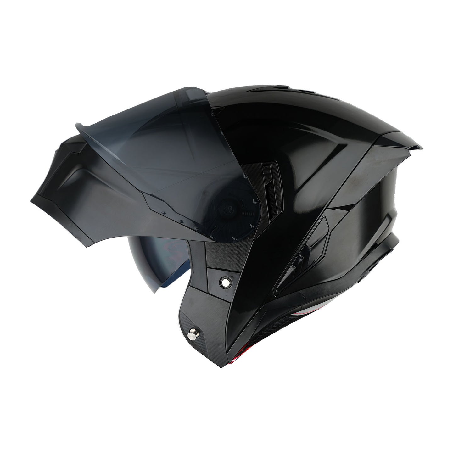 1Storm Motorcycle Modular Flip up Dual Visor Helmet Street Bike Sun Shield Full Face with One Extra Clear Shield: KT928