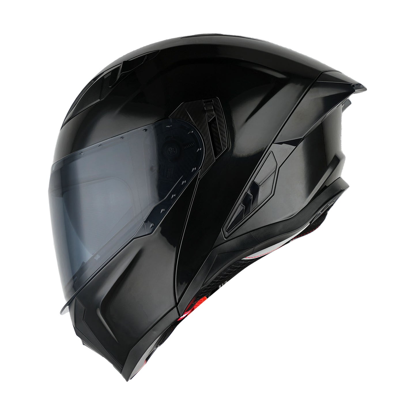 1Storm Motorcycle Modular Flip up Dual Visor Helmet Street Bike Sun Shield Full Face with One Extra Clear Shield: KT928