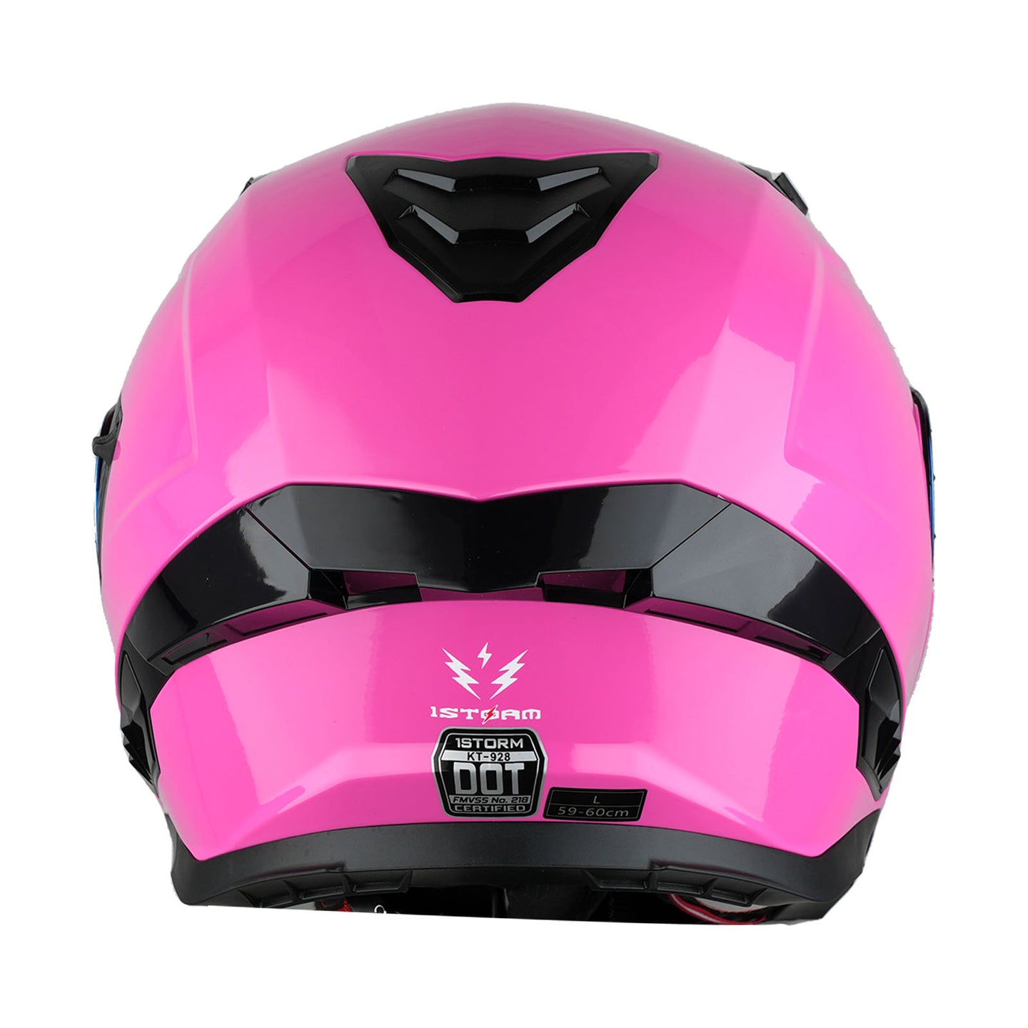 1Storm Motorcycle Modular Flip up Dual Visor Helmet Street Bike Sun Shield Full Face with One Extra Clear Shield: KT928