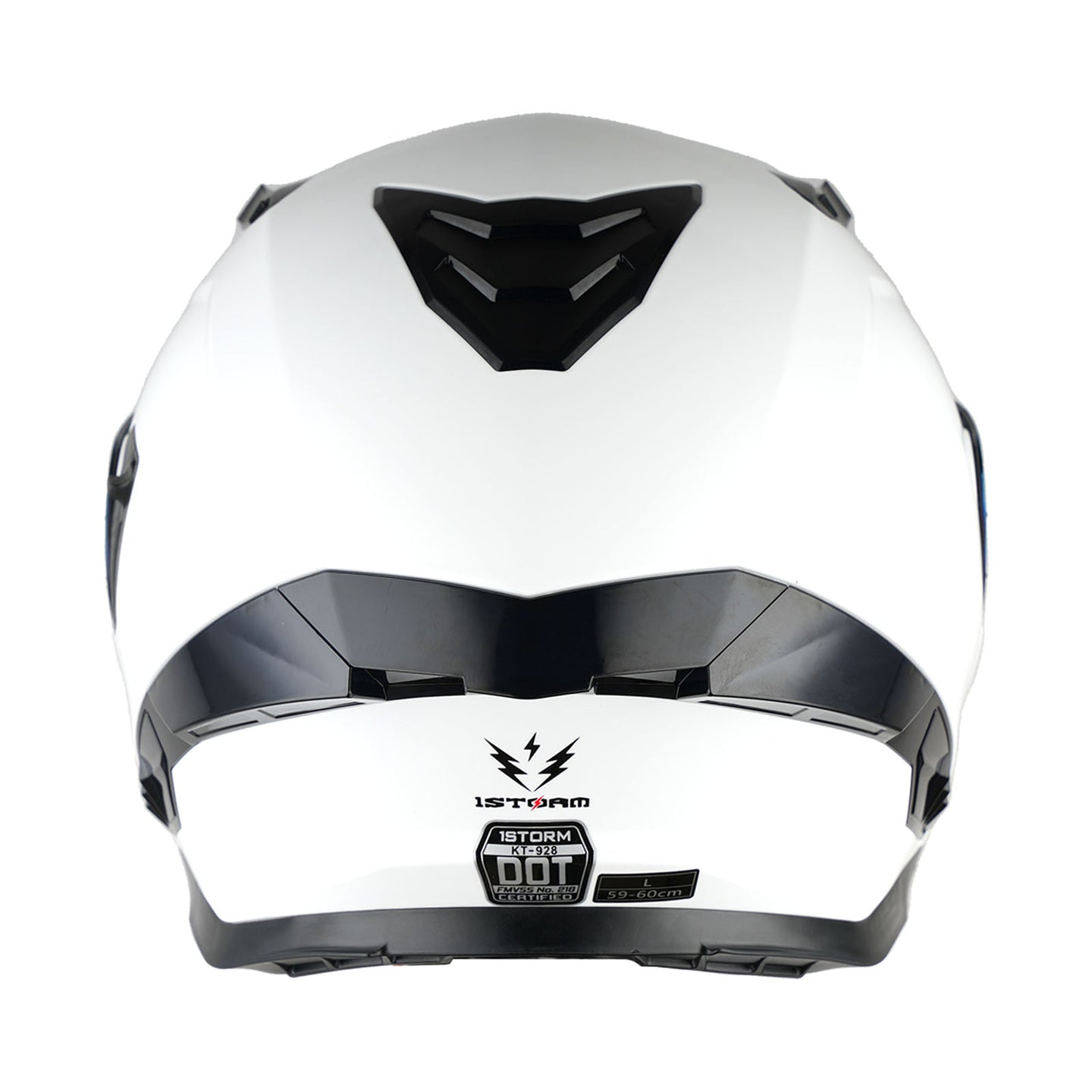 1Storm Motorcycle Modular Flip up Dual Visor Helmet Street Bike Sun Shield Full Face with One Extra Clear Shield: KT928