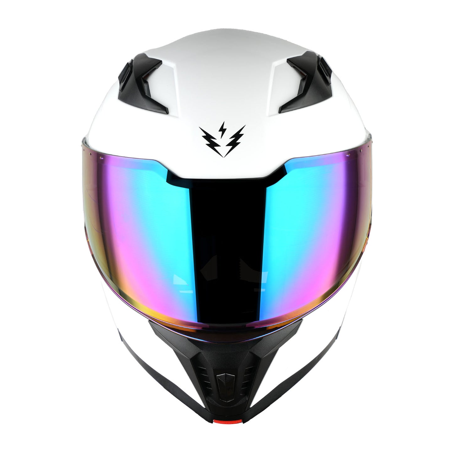 1Storm Motorcycle Modular Flip up Dual Visor Helmet Street Bike Sun Shield Full Face with One Extra Clear Shield: KT928