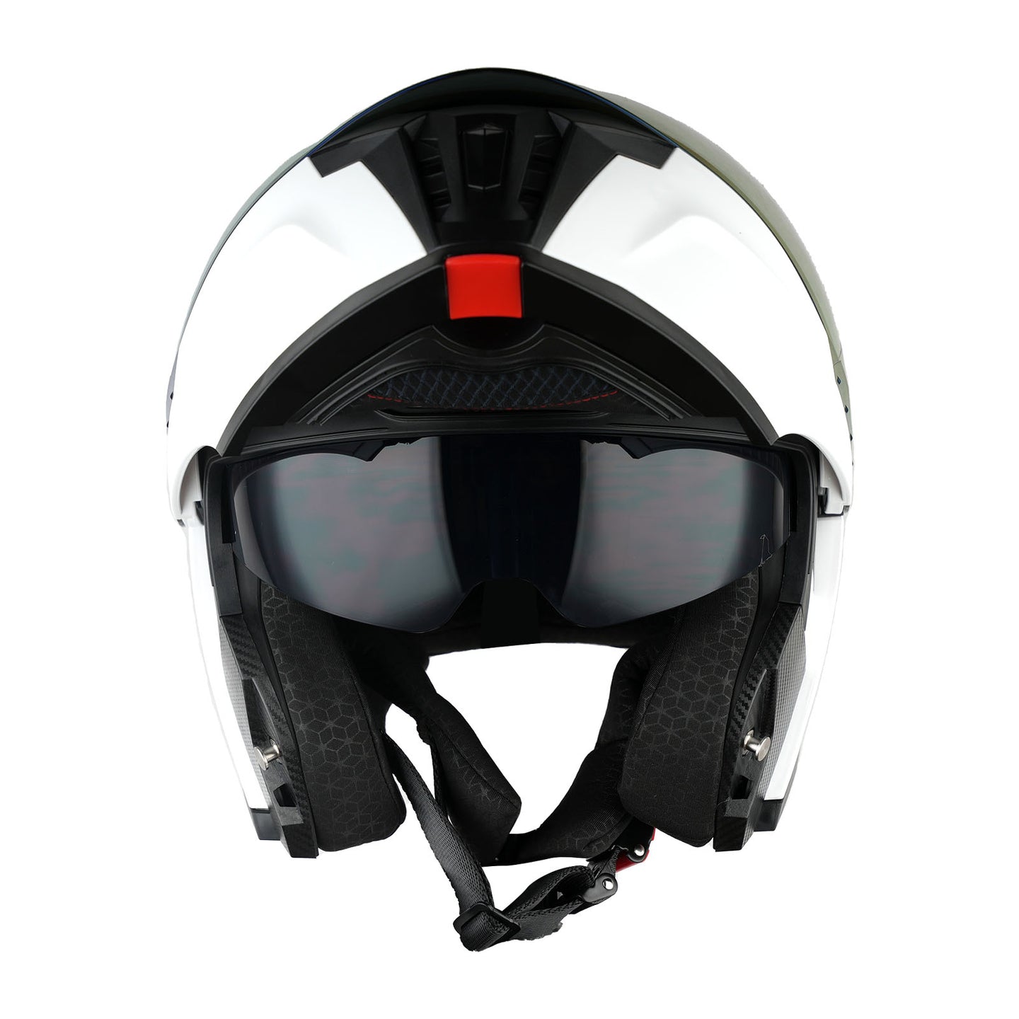 1Storm Motorcycle Modular Flip up Dual Visor Helmet Street Bike Sun Shield Full Face with One Extra Clear Shield: KT928