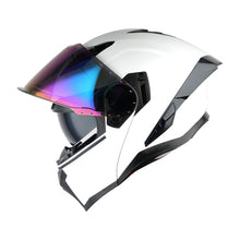 1Storm Motorcycle Modular Flip up Dual Visor Helmet Street Bike Sun Shield Full Face with One Extra Clear Shield: KT928