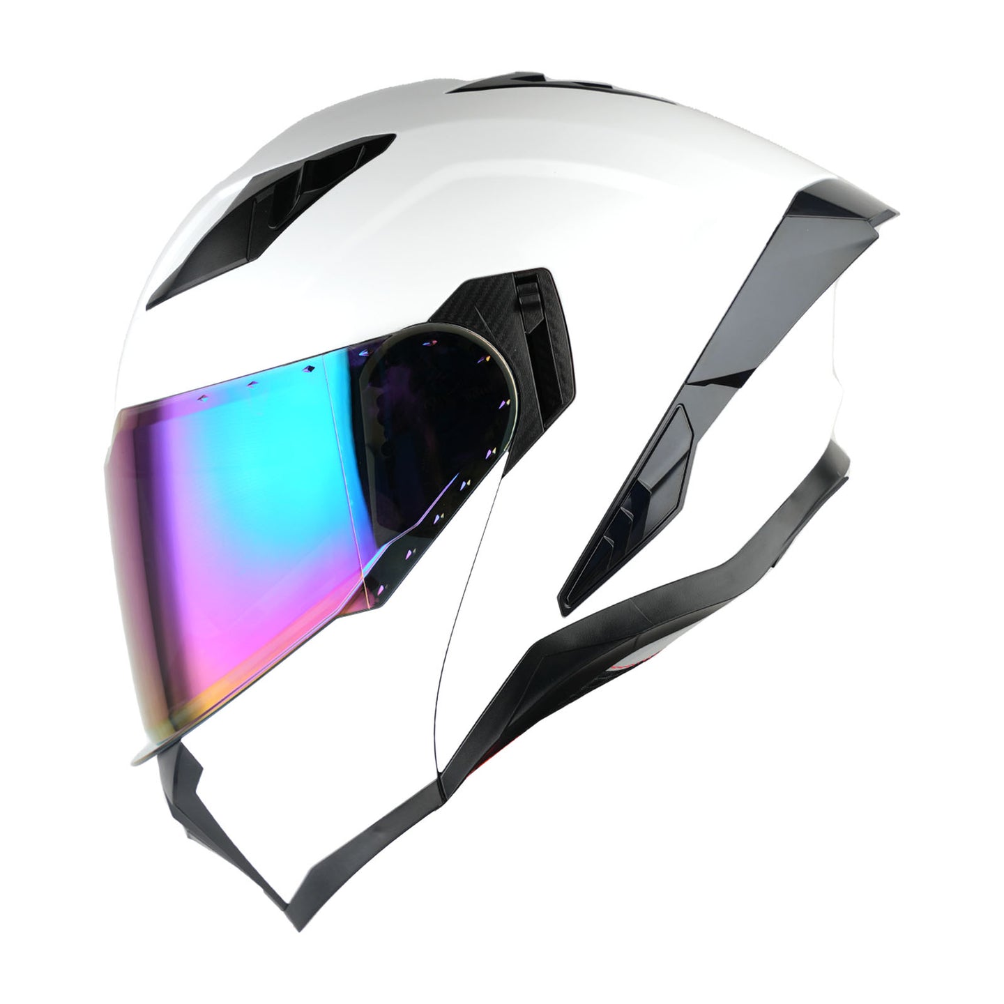 1Storm Motorcycle Modular Flip up Dual Visor Helmet Street Bike Sun Shield Full Face with One Extra Clear Shield: KT928